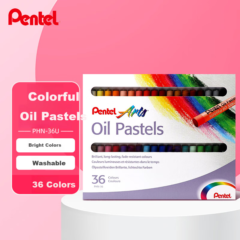 Pentel Oil Pastel Crayons 36 Colors for Kids and Students
