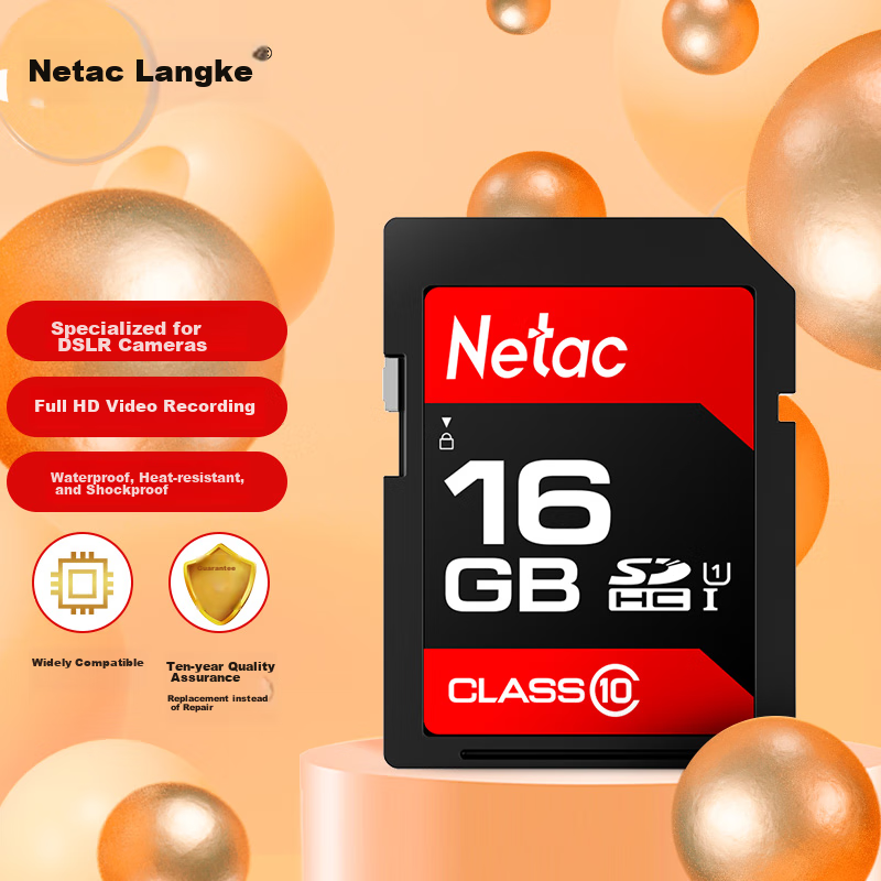 Netac 64GB SD Memory Card U1 C10