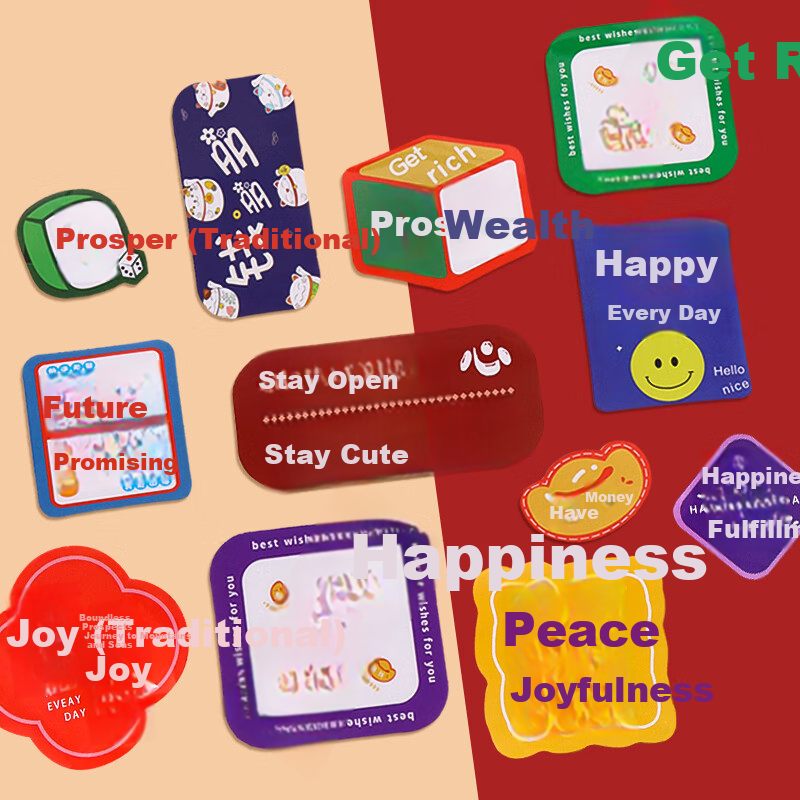 TaTanice 12-Pack Horse Year Fridge Magnets