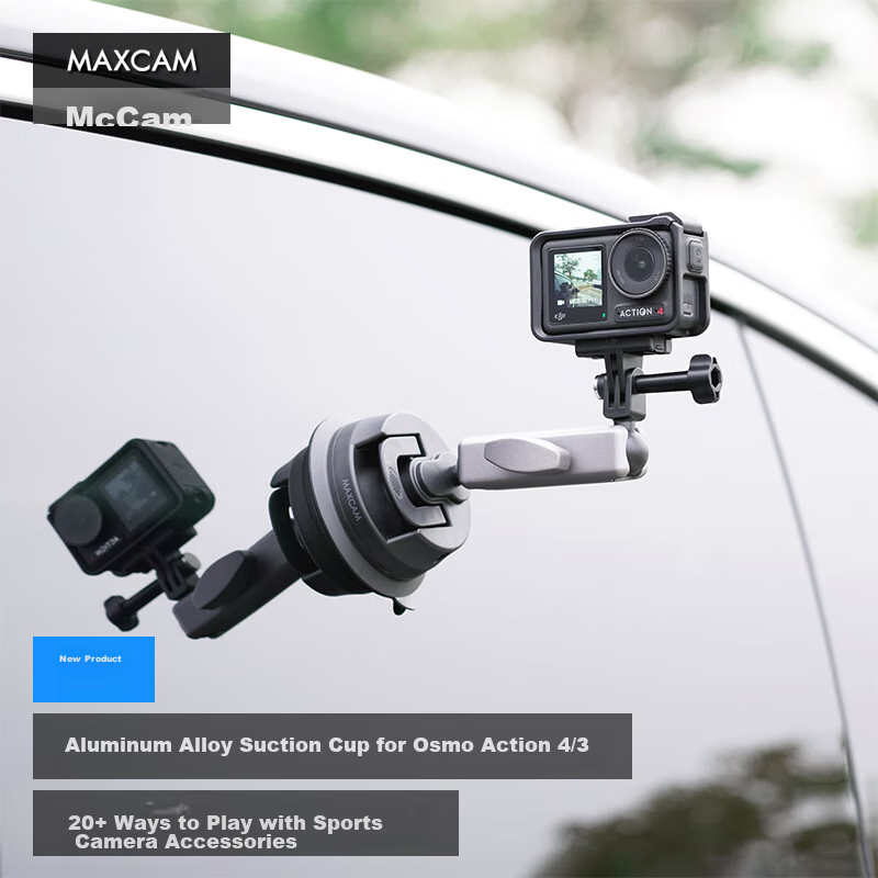 MAXCAM Aluminum Suction Cup for DJI Action Cameras