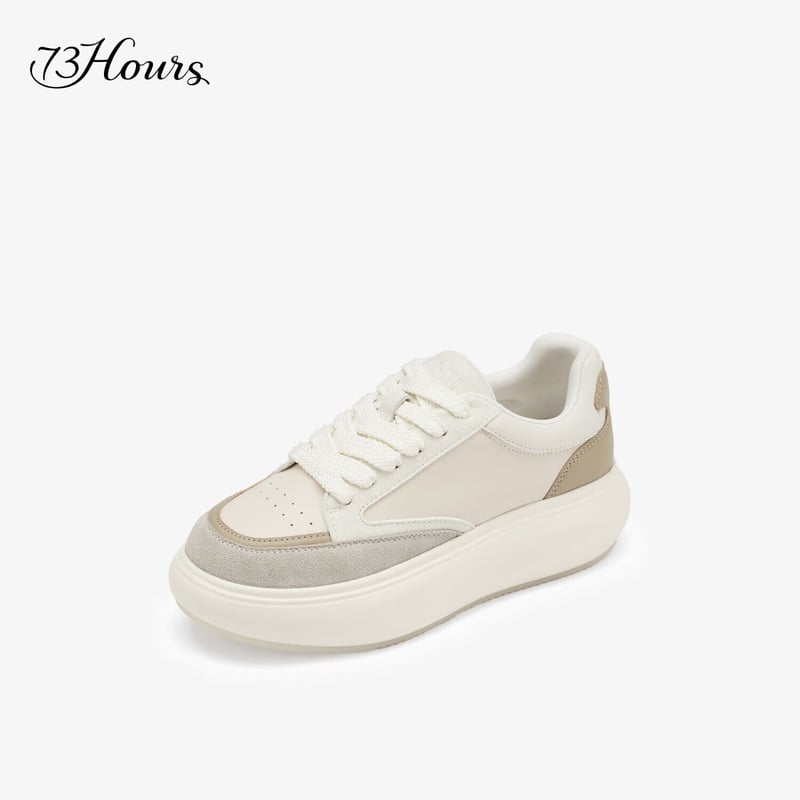 73Hours Women's Zhao Liying Bear Plush Height-Increasing Shoes