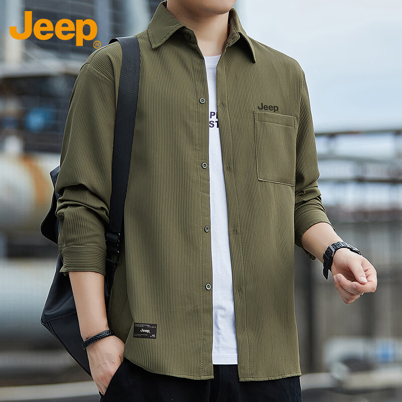 JEEP Men's Long-Sleeve Casual Shirt