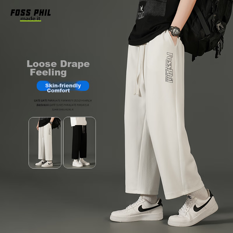 Foss Phil Cropped Wide-Leg Trousers
