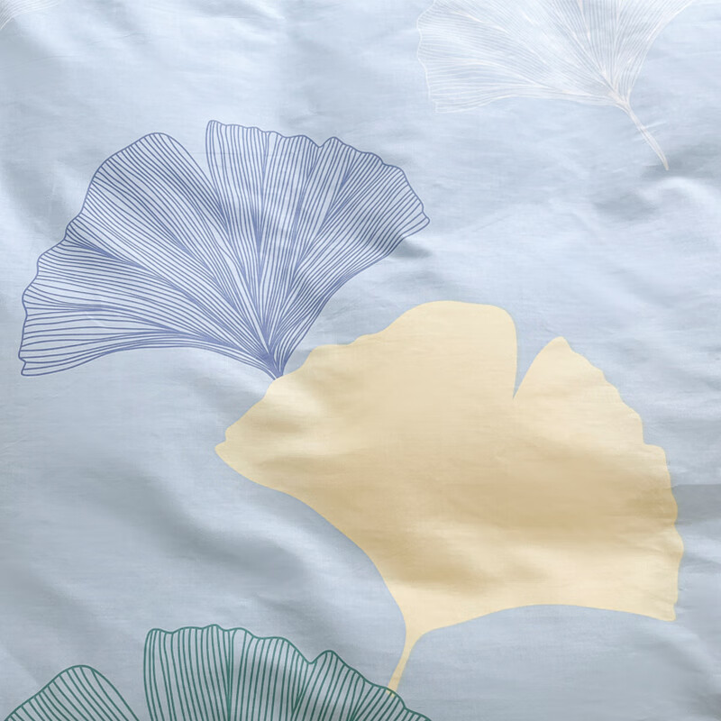 Hengyuanxiang Pure Cotton Ginkgo Leaf Pillowcase 48x74cm