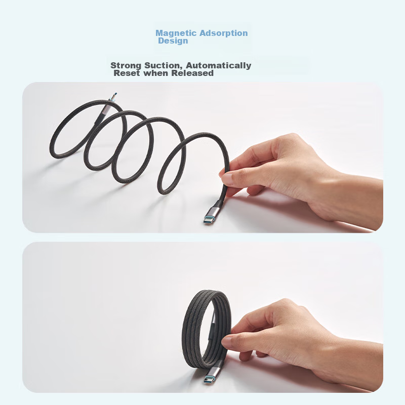 CUKTECH Magnetic Data Cable, 240W PD3.1 Fast Charge