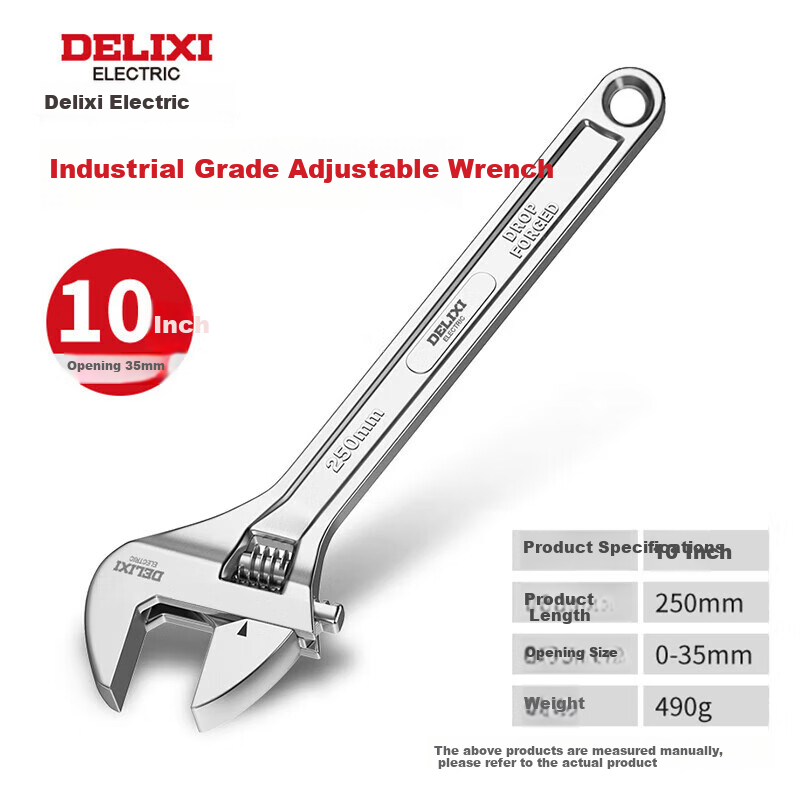 DELIXI ELECTRIC 10-Inch Adjustable Wrench