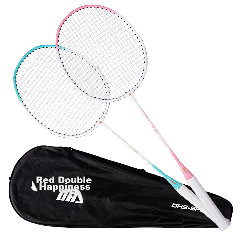 DHS Badminton Racket Set EG120 with Deep Groove