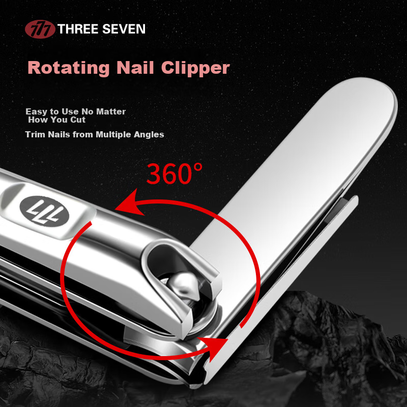 THREE SEVEN Nail Clipper Set - Stainless Steel Tools