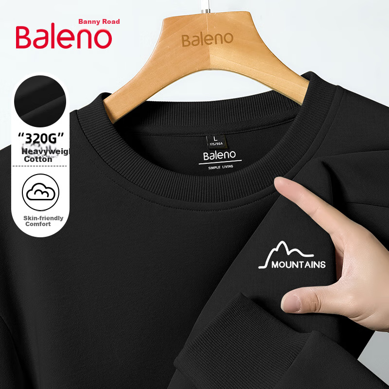 Baleno Men's Heavyweight Crew Neck Sweatshirt