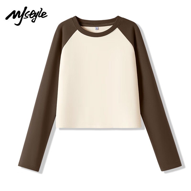 MJ STYLE Color-Block Slim-Fit T-Shirt