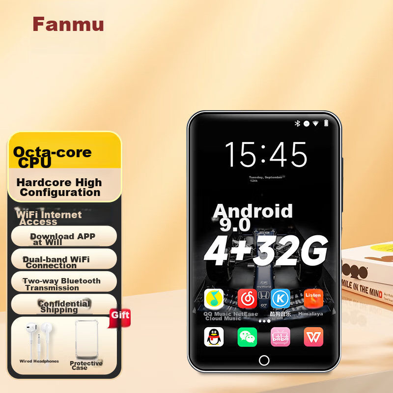 Fanmu BF61 MP3/MP4 Player with WiFi