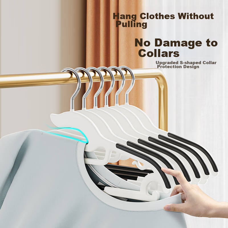 JEKO&JEKO Collar-Protecting Hangers [20 Pieces] - Non-Slip Home Use