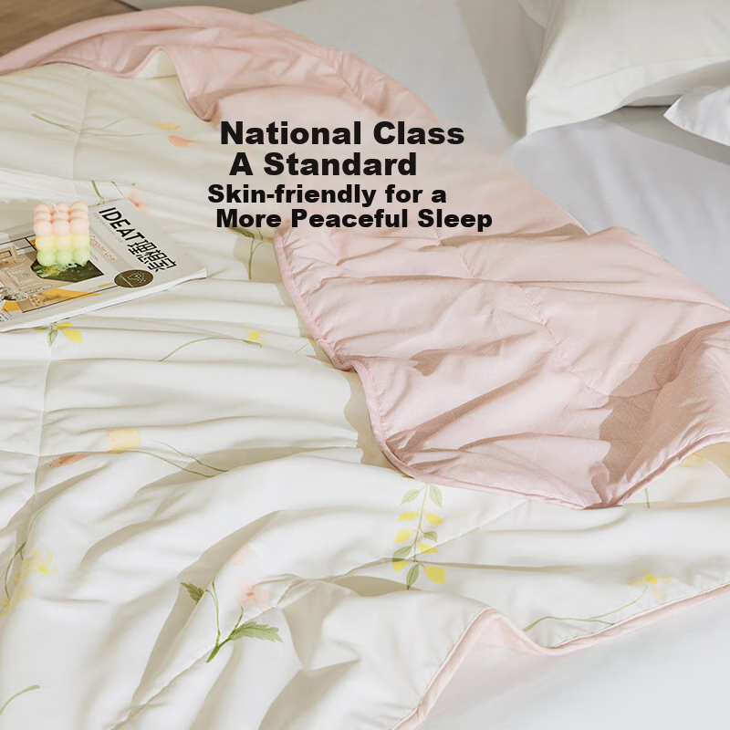 LOVO Luolai Summer Cooling Fiber Quilt - Antibacterial & Anti-Mite