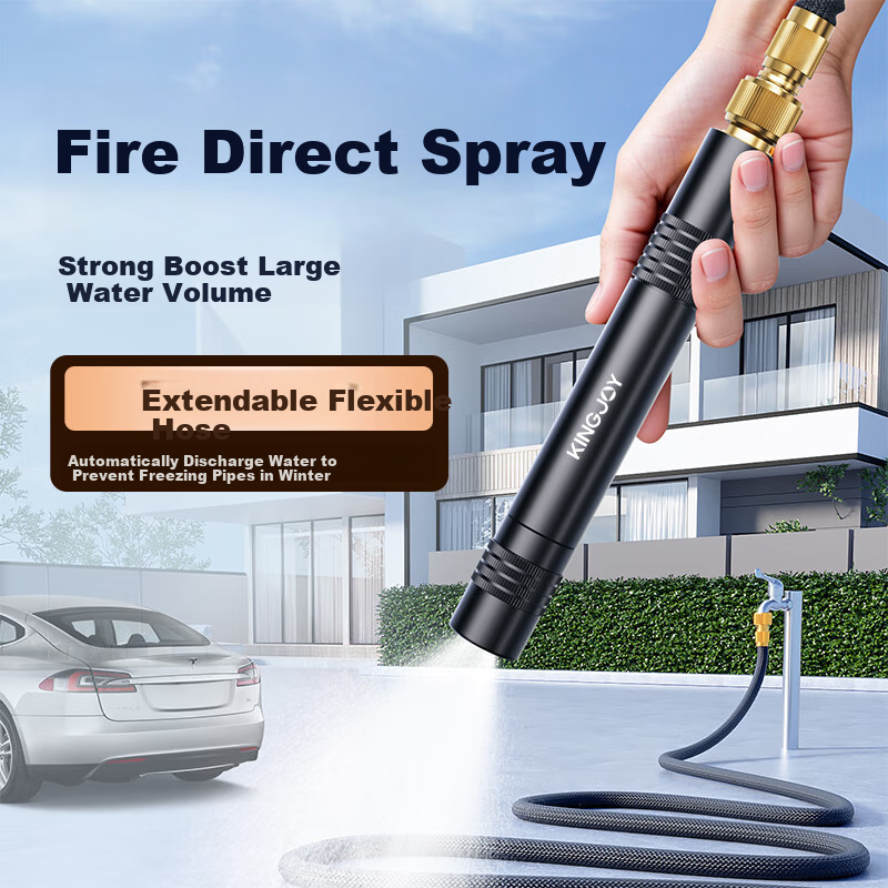KINGPULSE High-Pressure Car Wash Gun with 30-Meter Hose