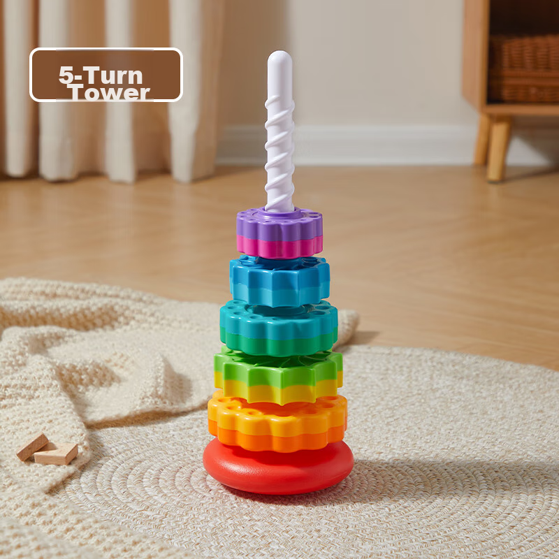 Leleyu Rainbow Stacking Tower