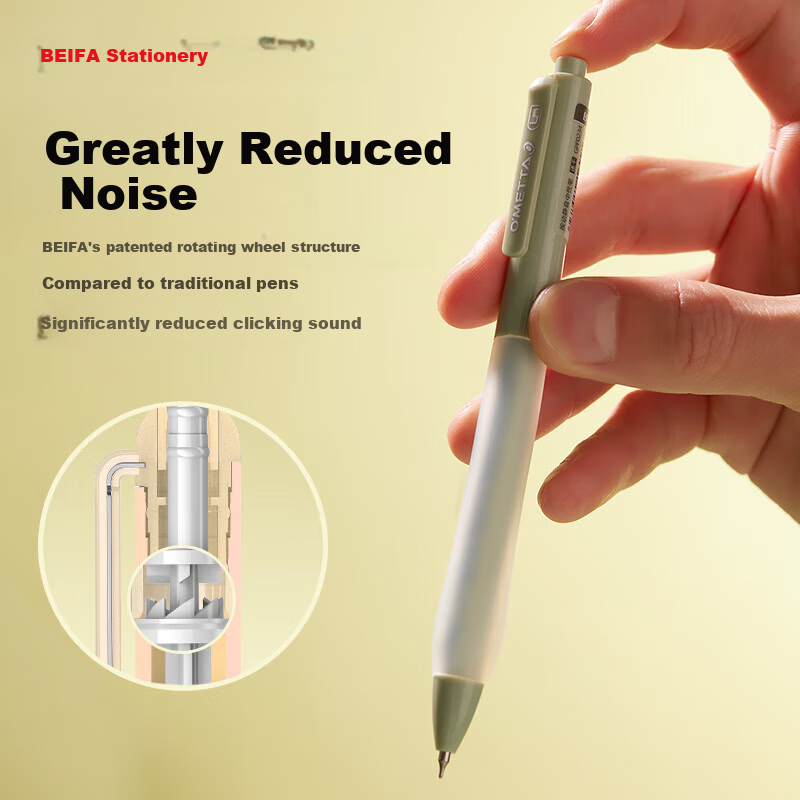 BEIFA Silent Retractable Gel Pen