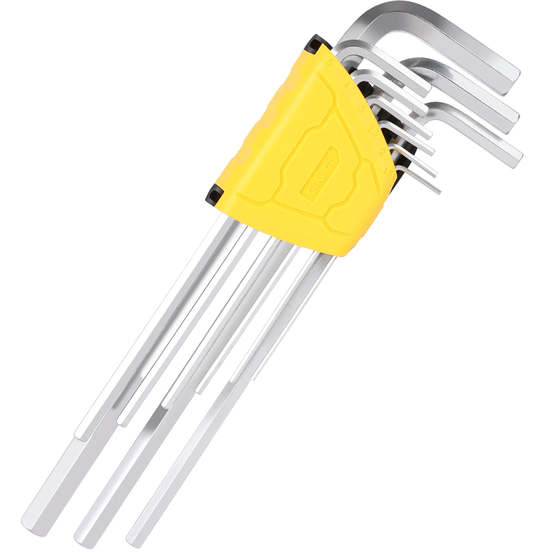 Deli DL3590 9-Piece Extended Flat Head Hex Key Set