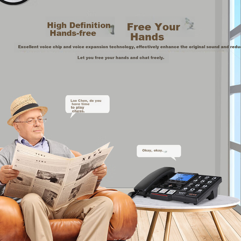 CHINO-E Large Button Landline for Elderly