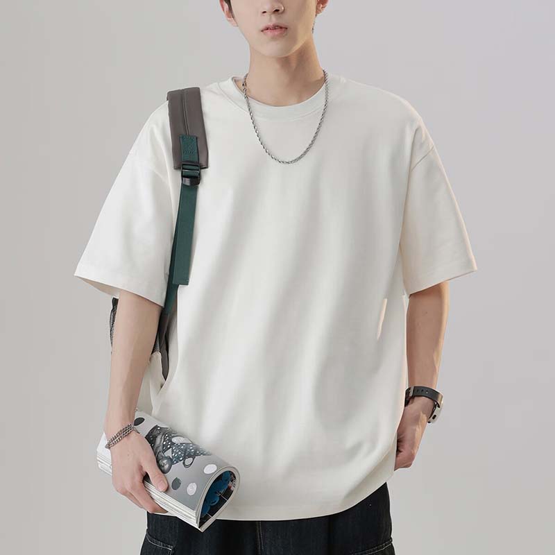 Homlean Men's Loose Cotton T-Shirt
