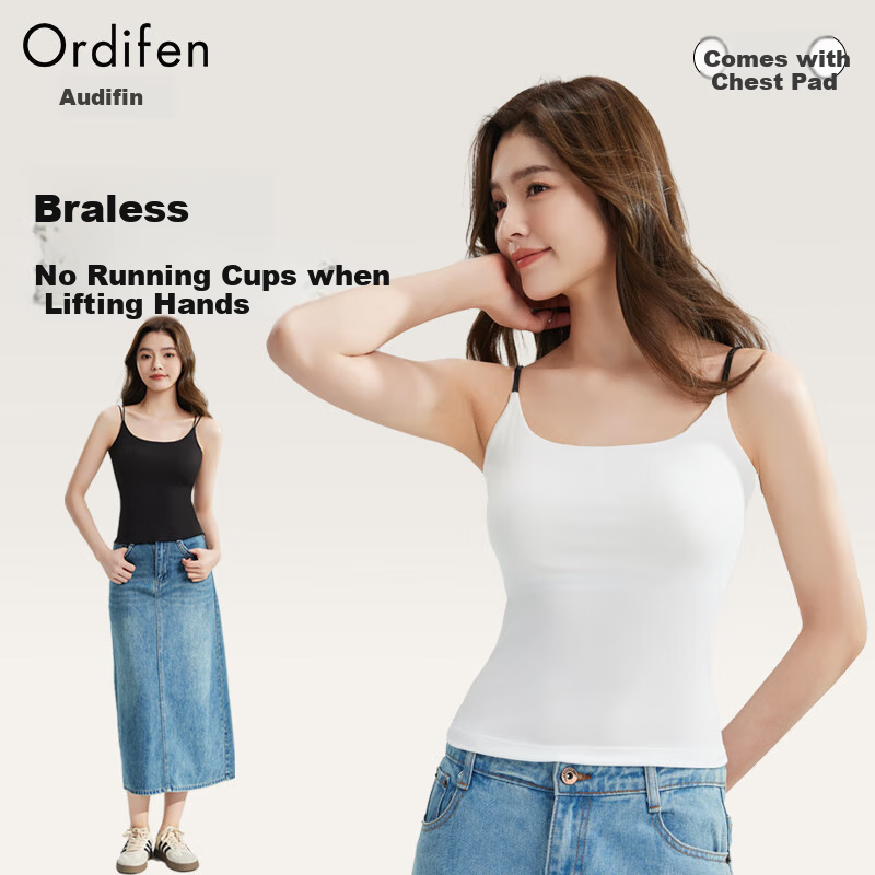 Ordifen Women's Camisole with Bra Pads
