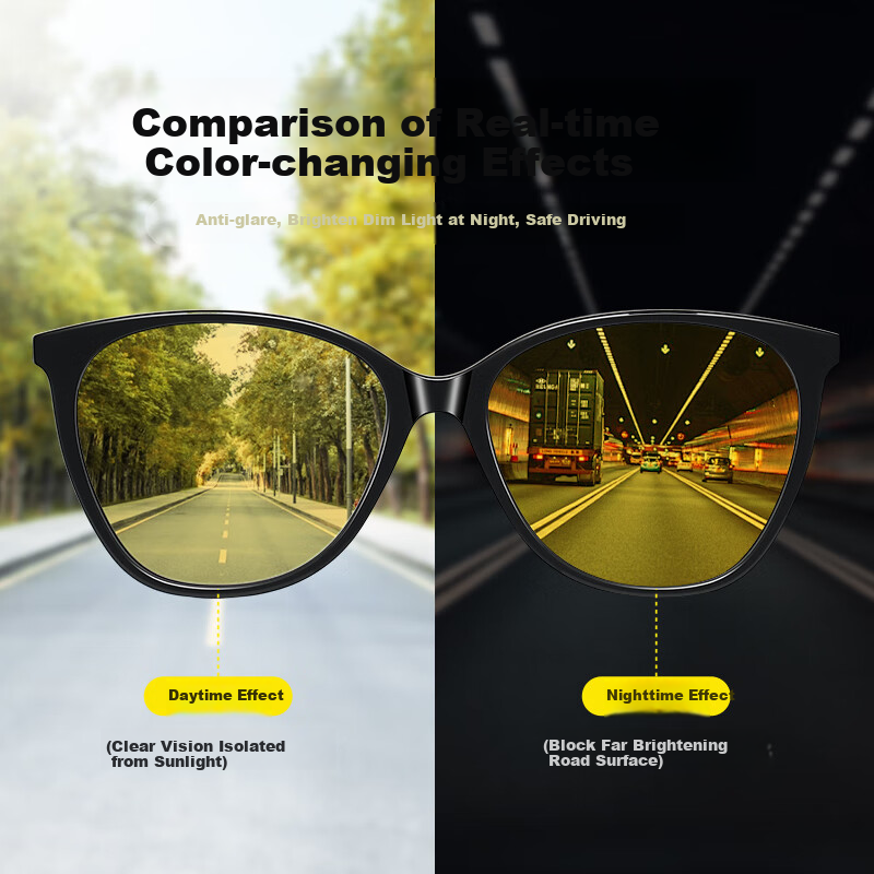 CAPONI Photochromic Polarized Sunglasses for Women