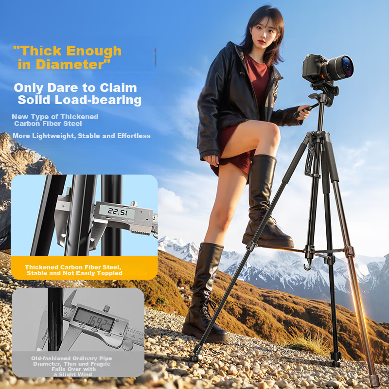 YOUFES Tripod Stand for DSLR & Smartphone