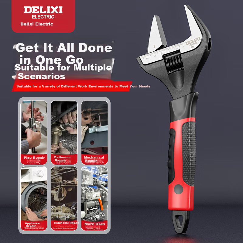 DELIXI ELECTRIC 8-Inch Adjustable Wrench