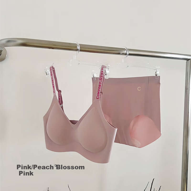 LangSha Women's Seamless Push-Up Bra Set