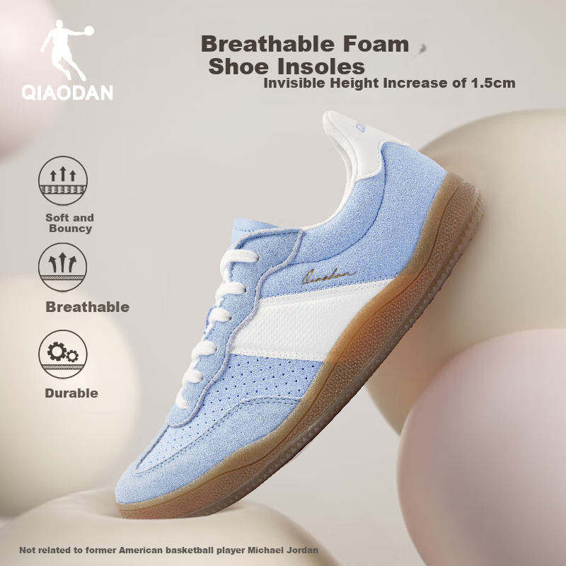 Qiaodan Women's Wavy Thin-Soled Sports Sneakers