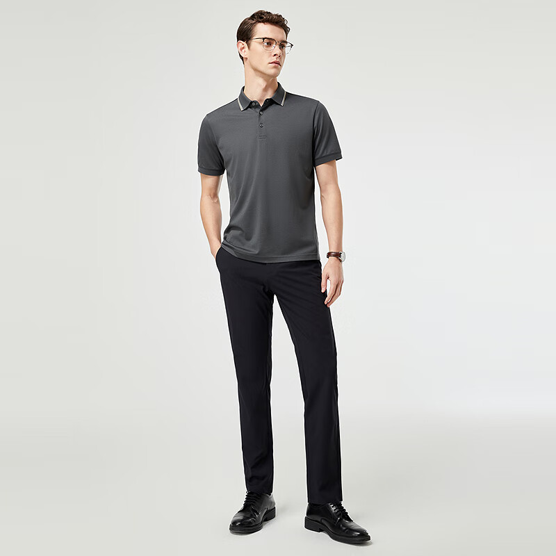 YOUNGOR POLO Men's 2025 Summer Business Casual Polo