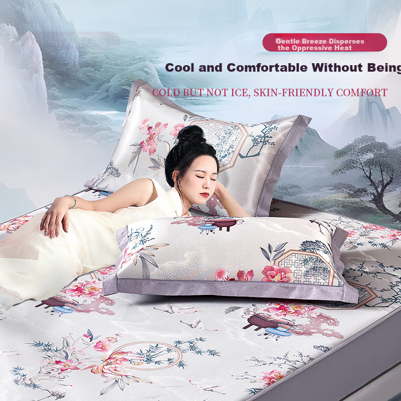FUANNA Ice Silk Cooling Mat Set