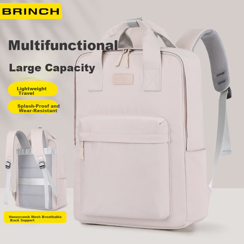 BRINCH Large Capacity Laptop Backpack for Women