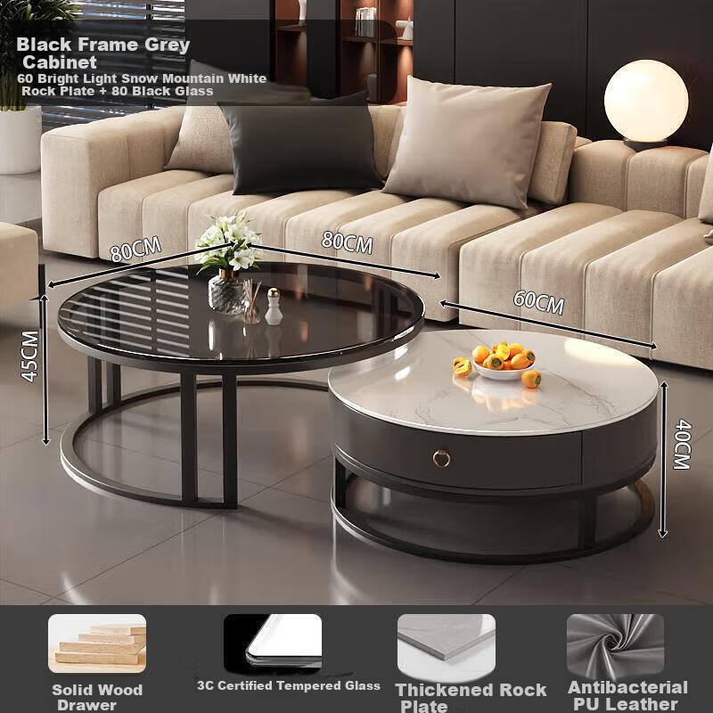 XIAOJIANGCAI Rock Slab Coffee Table