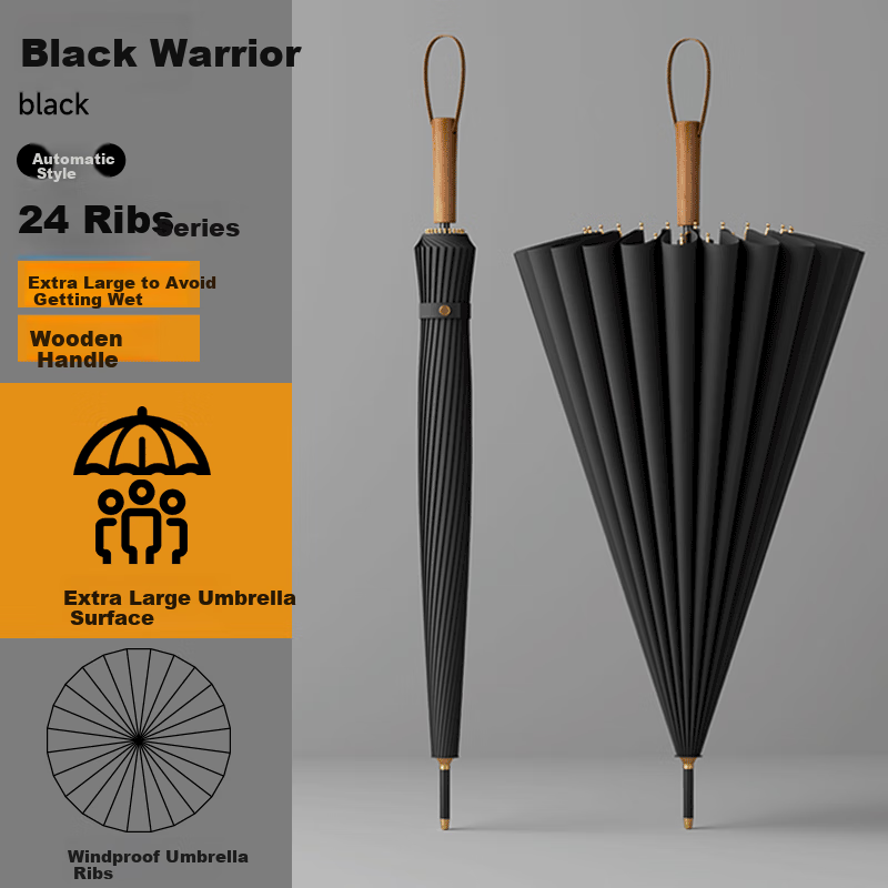 ZUODU Windproof 24-Rib Umbrella