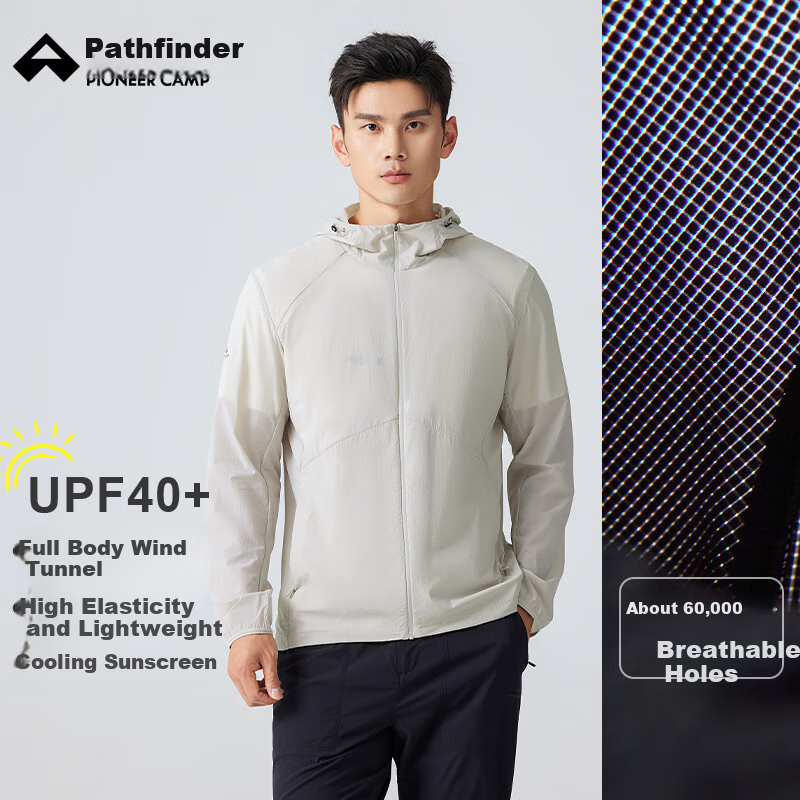Pioneer Camp Windproof Sun Protection Jacket for Men