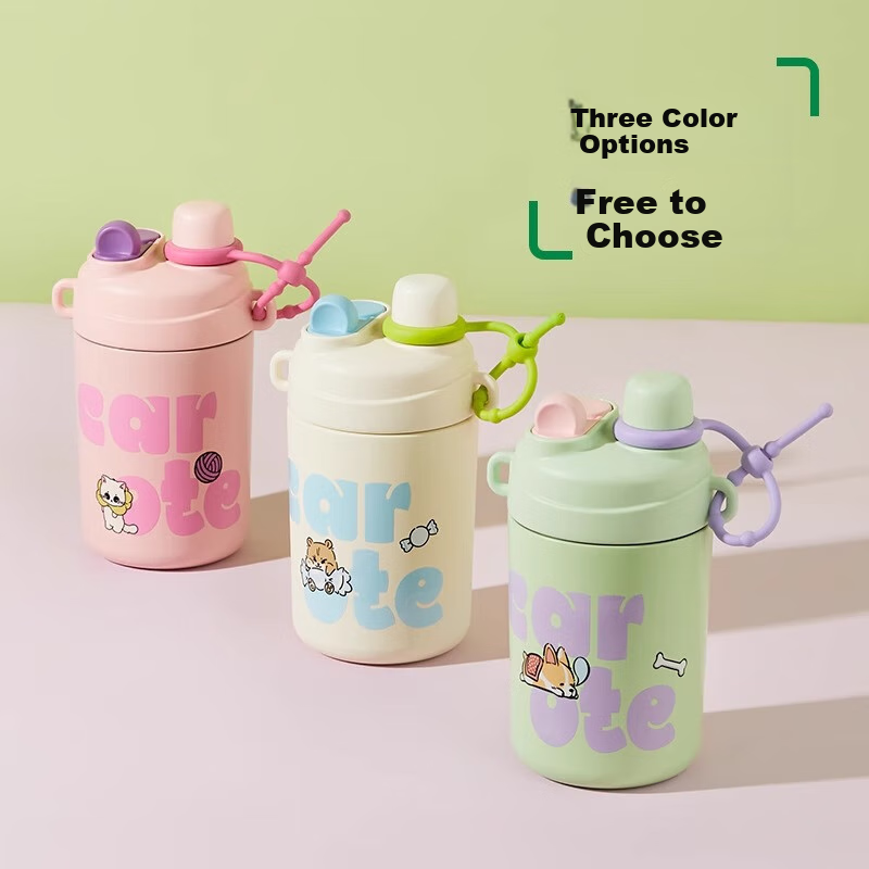 CaROTE Insulated Mug - Pink Line Ball Cat Design