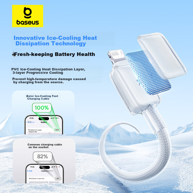 Baseus Apple Fast Charging Cable for iPhone 14/13/12/11 Pro Max and iPad Pro
