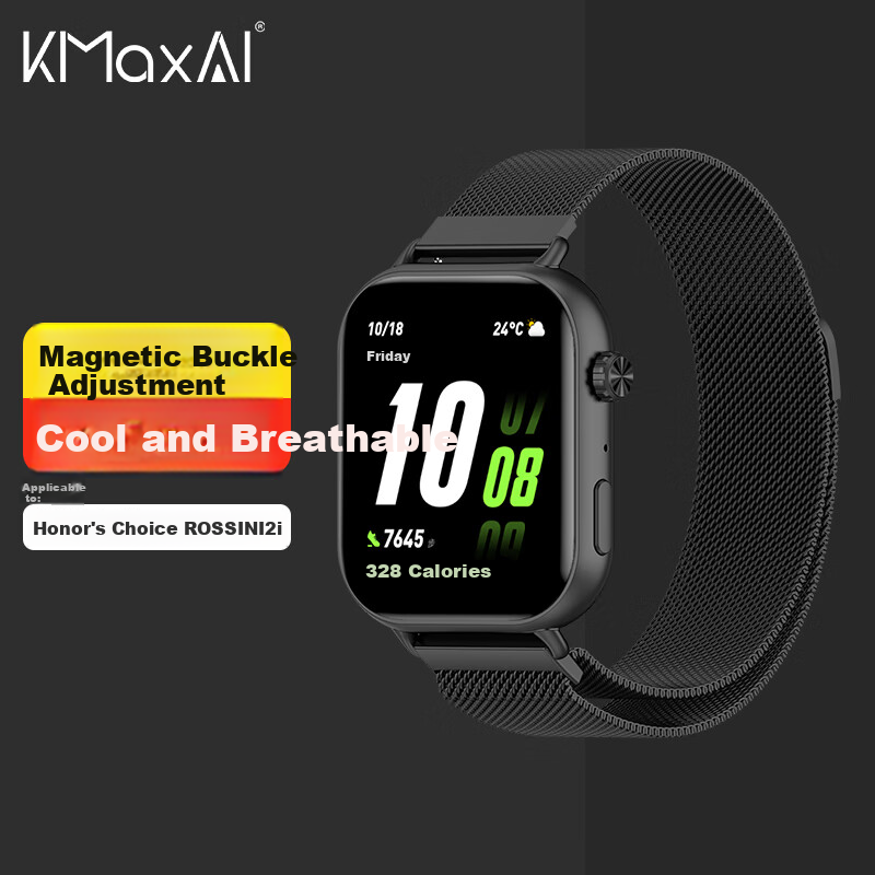 KMaxAI Magnetic Milanese Strap for Honor Select Watch