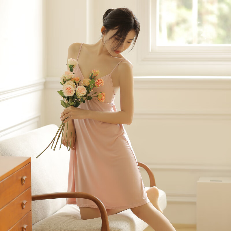 Agentmuse Padded Tencel Camisole Nightgown