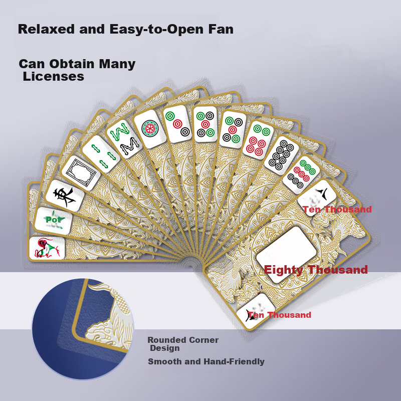 Benniu Crystal Mahjong Travel Set