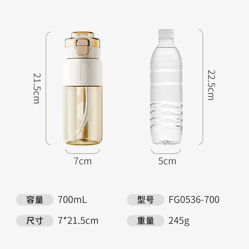 FGA Fugang Summer Plastic Straw Cup