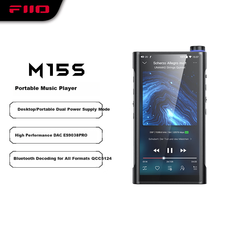 FiiO M15SHiFi Player - Premium Lossless Music & Android Player