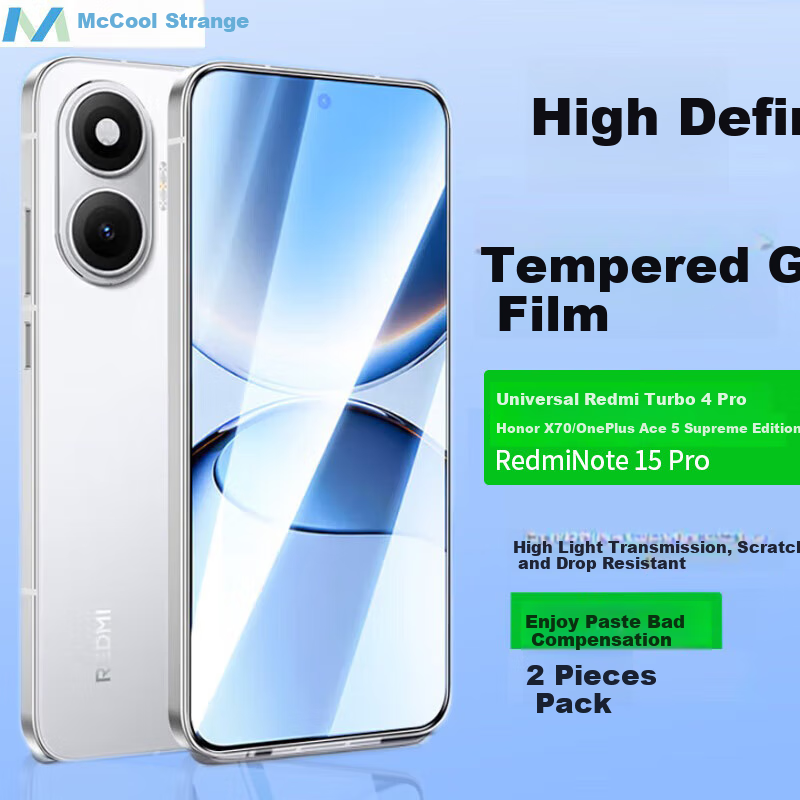 MAIKUQI Tempered Glass for Redmi Turbo 4 Pro & OnePlus Ace 5 Ultimate