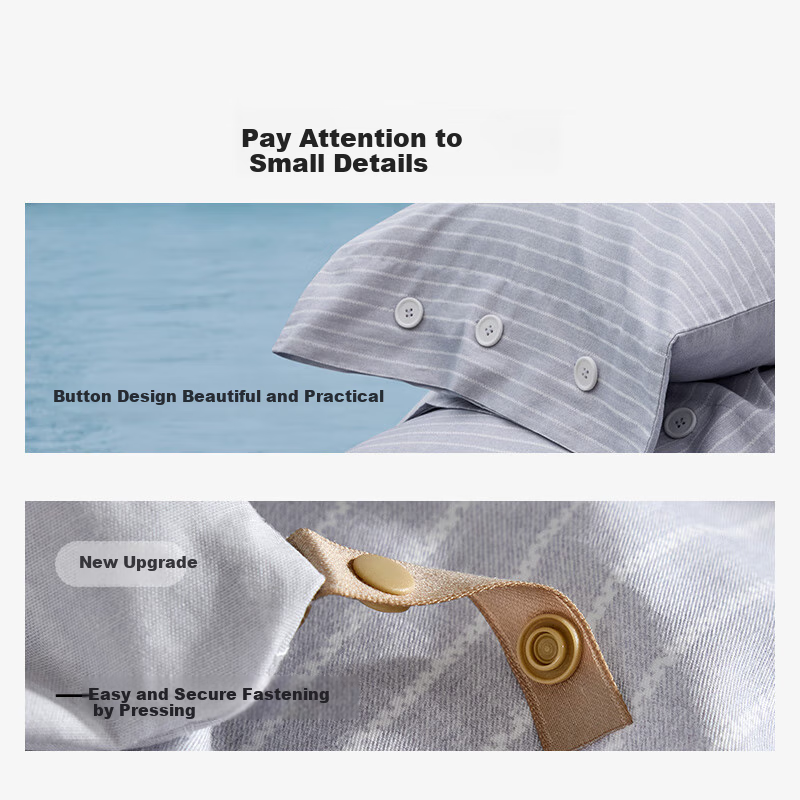 LUOLAI Pure Cotton Antibacterial Bedding Set