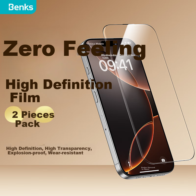 Benks Tempered Glass for iPhone 15 Pro - Ultra-Clear Zero-Feel