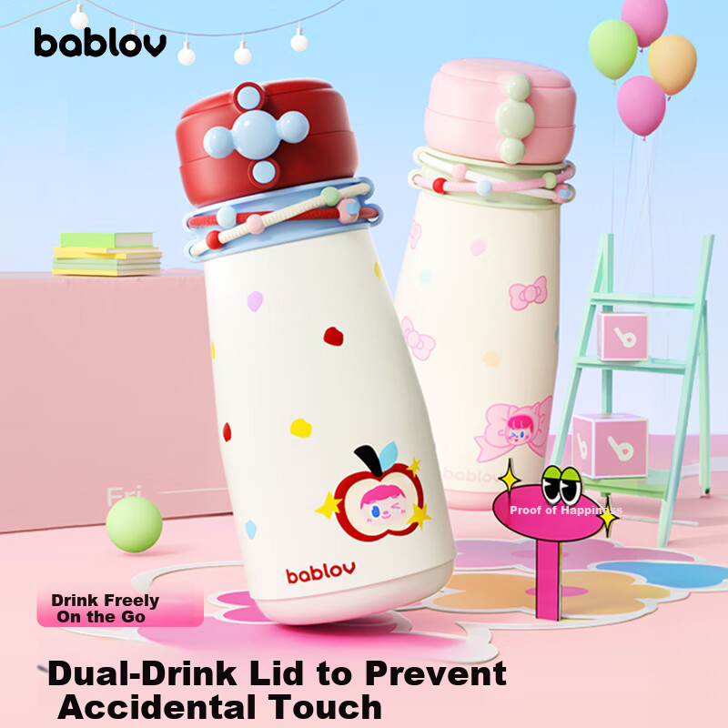 BABLOV Kids Insulated Water Bottle