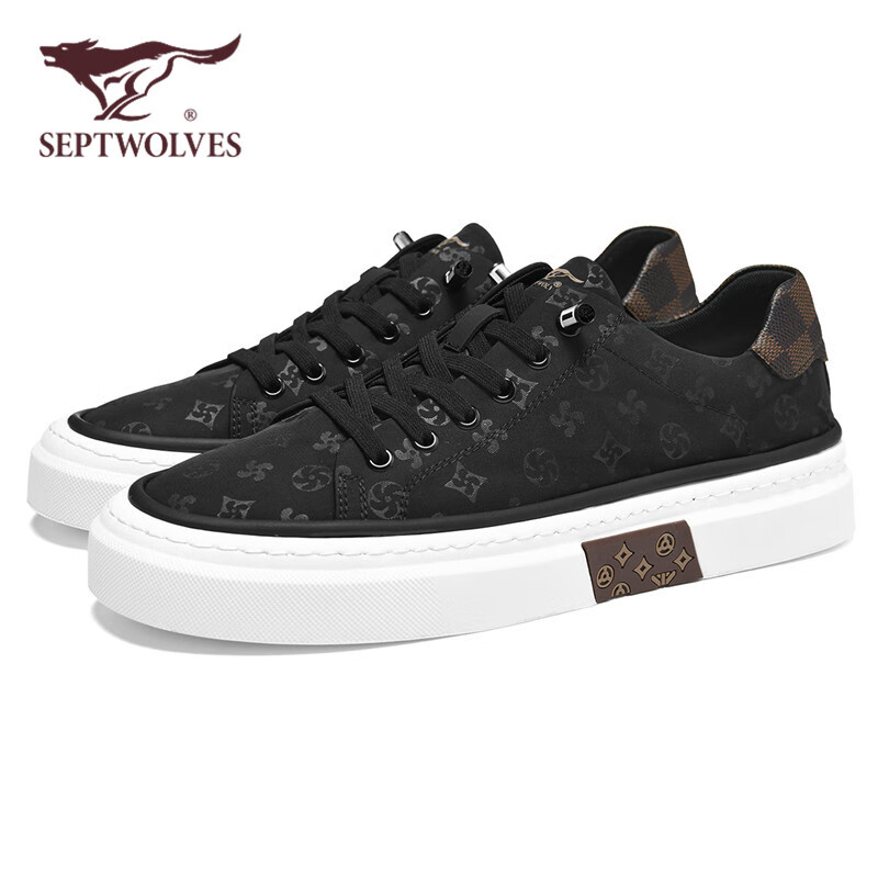 SEPTWOLVES Men's Printed Casual Sneakers