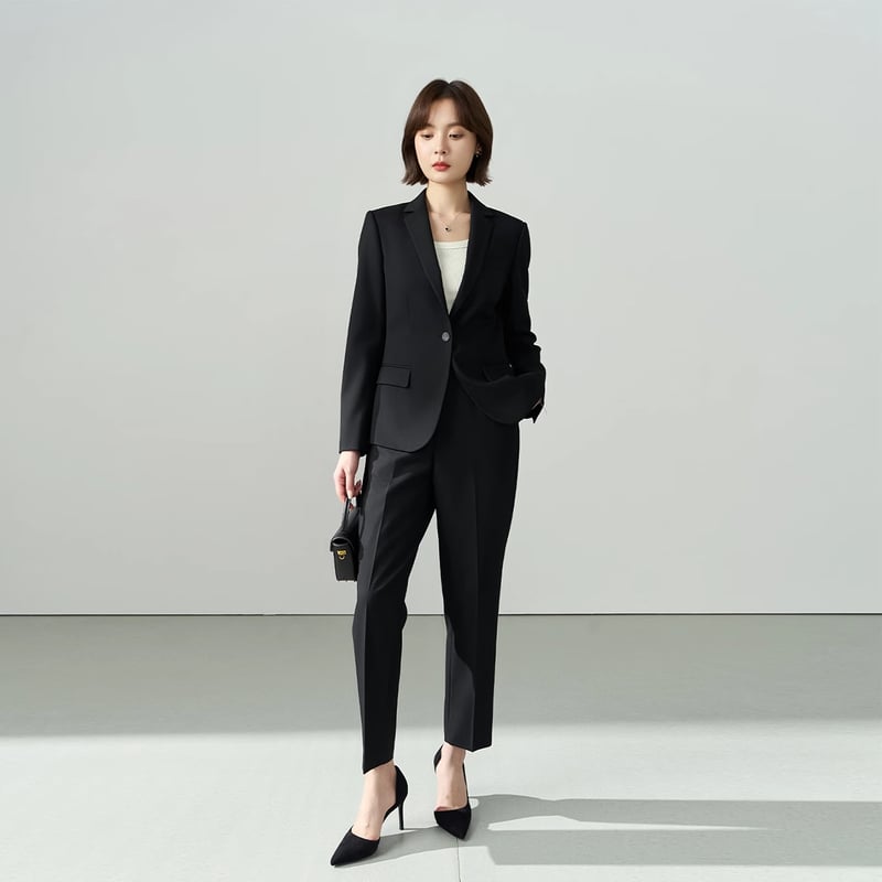 Miss Bird Lucky Black Professional Suit