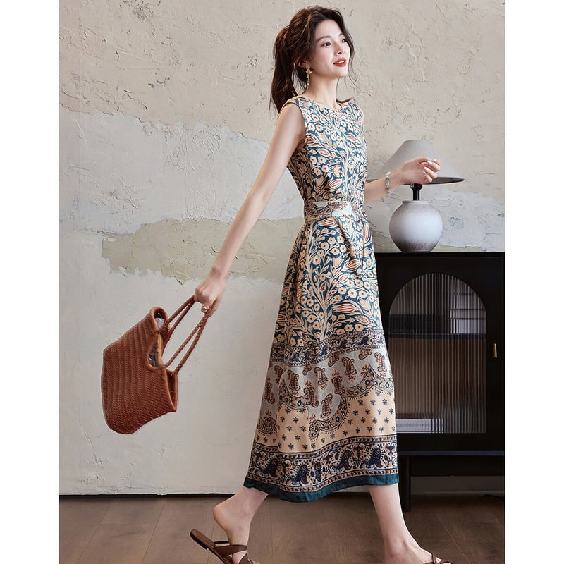 Demana Silk Story Summer Luxury Silk Beach Dress