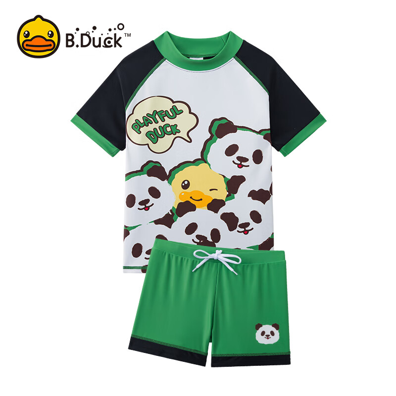 B.Duck Panda Swim Trunks for Kids
